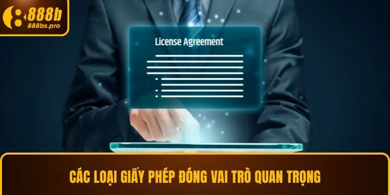 Các loại giấy phép đóng vai trò quan trọng